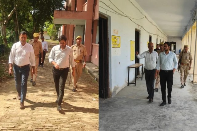 UP PCS प्रारंभिक परीक्षा को लेकर एसडीएम ने किया परीक्षा केंद्रों का निरीक्षण