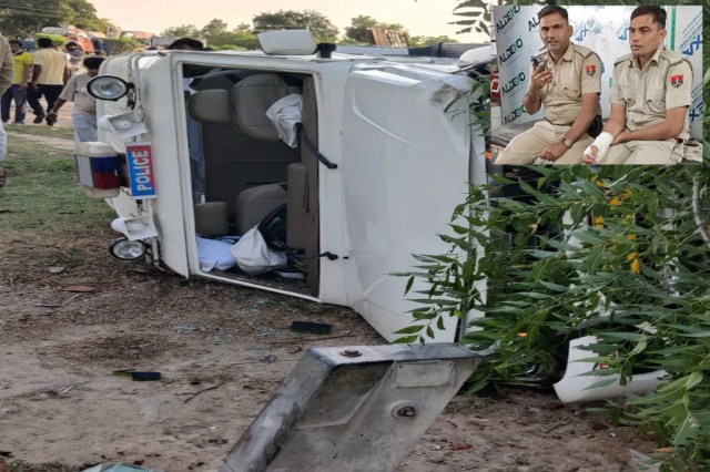 Rajasthan: मंत्री नागर को एस्कॉर्ट कर रही जीप पलटी, मासूम गंभीर, 3 पुलिसकर्मी-ड्राइवर घायल, फिर भी नहीं रुके नेताजी