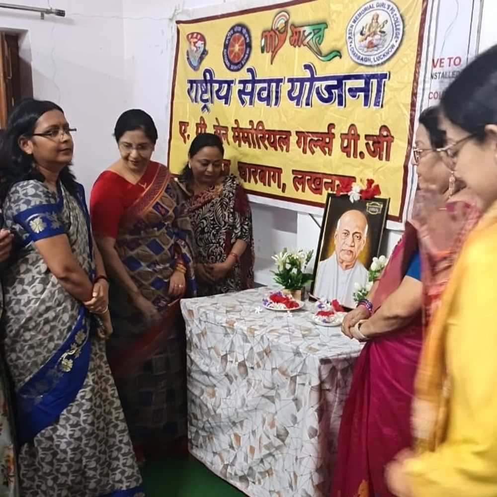 सरदार पटेल की 150वीं जयंती पर लखनऊ में कार्यक्रम:एपी सेन मेमोरियल गर्ल्स कॉलेज में पटेल के जीवन संघर्ष को बताया