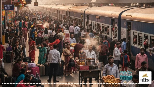 दीपावली-छठ पर रेलों में अफरा-तफरी, प्लेटफॉर्म पर फंसे यात्री, ट्रेनें फुल तो बसों में मची भगदड़