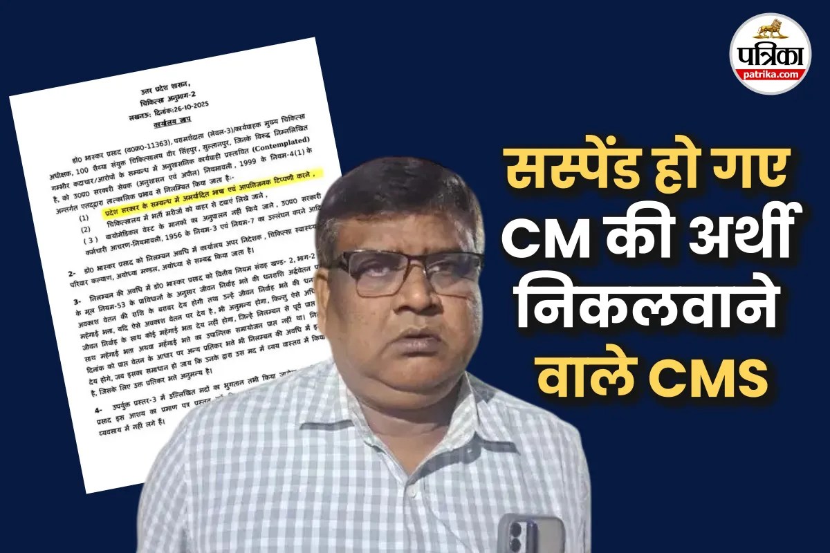 ‘अर्थी निकालनी है तो सरकार की निकालो, सीएम योगी की निकालो’… कहने वाले CMS सस्पेंड, FIR दर्ज