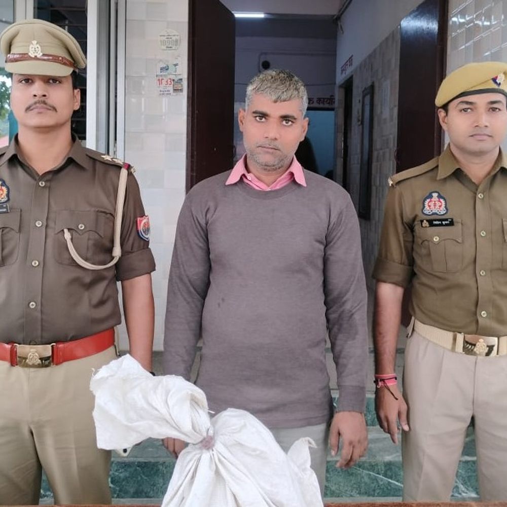 संभल में मंदिर से घंटा चोरी करने वाला नफीस गिरफ्तार:सीसीटीवी डीवीआर भी चुराया था, 15 दिन से पुलिस कर रही थी तलाश