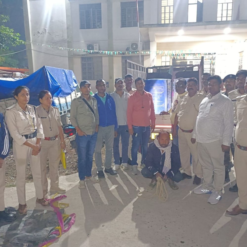 35 लाख में नीलाम हुआ जप्त वाहन:मद्यनिषेध टीम ने की कार्रवाई, 6 लाख रुपए की स्प्रिट जप्त; 1 गिरफ्तार दूसरा फरार