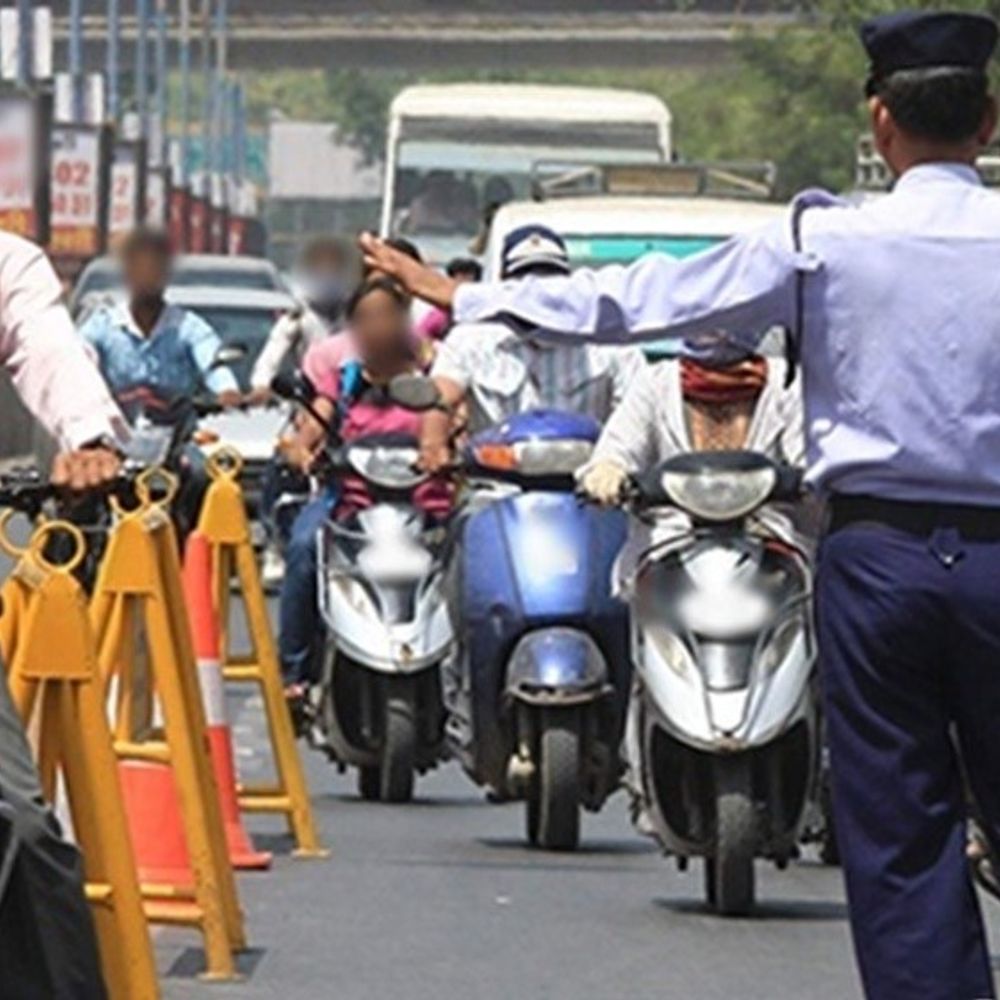 इंदौर में आज से ट्रैफिक सुधार अभियान:नियम तोड़ने वालों से सख्ती से निपटेगी पुलिस, स्टॉपर लगाकर होगी चेकिंग