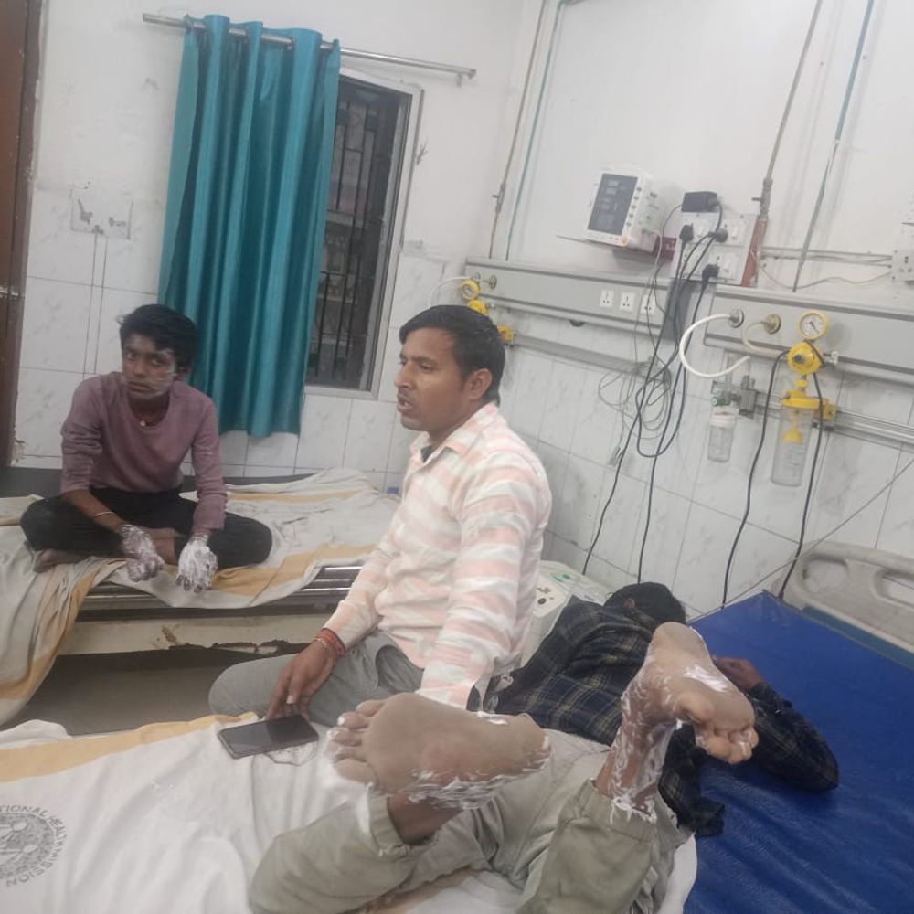 समस्तीपुर में शॉर्ट सर्किट से घर में लगी आग:दो बच्चे झुलसे, लाखों की संपत्ति जलकर खाक