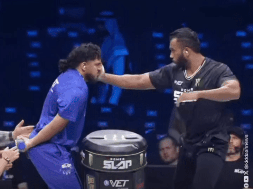 पंजाब के बॉक्सिंग कोच के थप्पड़ का दम:अमेरिकी प्लेयर को दूसरे ही राउंड में नीचे गिराया; पावर स्लैप चैंपियनशिप जीतने वाले दूसरे पंजाबी बने