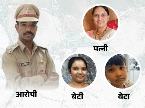 फॉरेस्ट-अधिकारी ने की थी पत्नी और दो बच्चों की हत्या:क्वार्टर के पीछे गड्ढा करवाकर तीनों को दफनाया, गुजरात के भावनगर की घटना