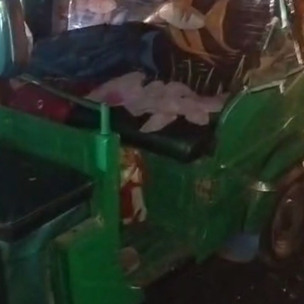 पलवल में ट्रैक्टर की टक्कर से 4 घायल:2 महिलाएं भी शामिल, रॉन्ग साइड से आया, ऑटो में फरीदाबाद जा रहा था परिवार