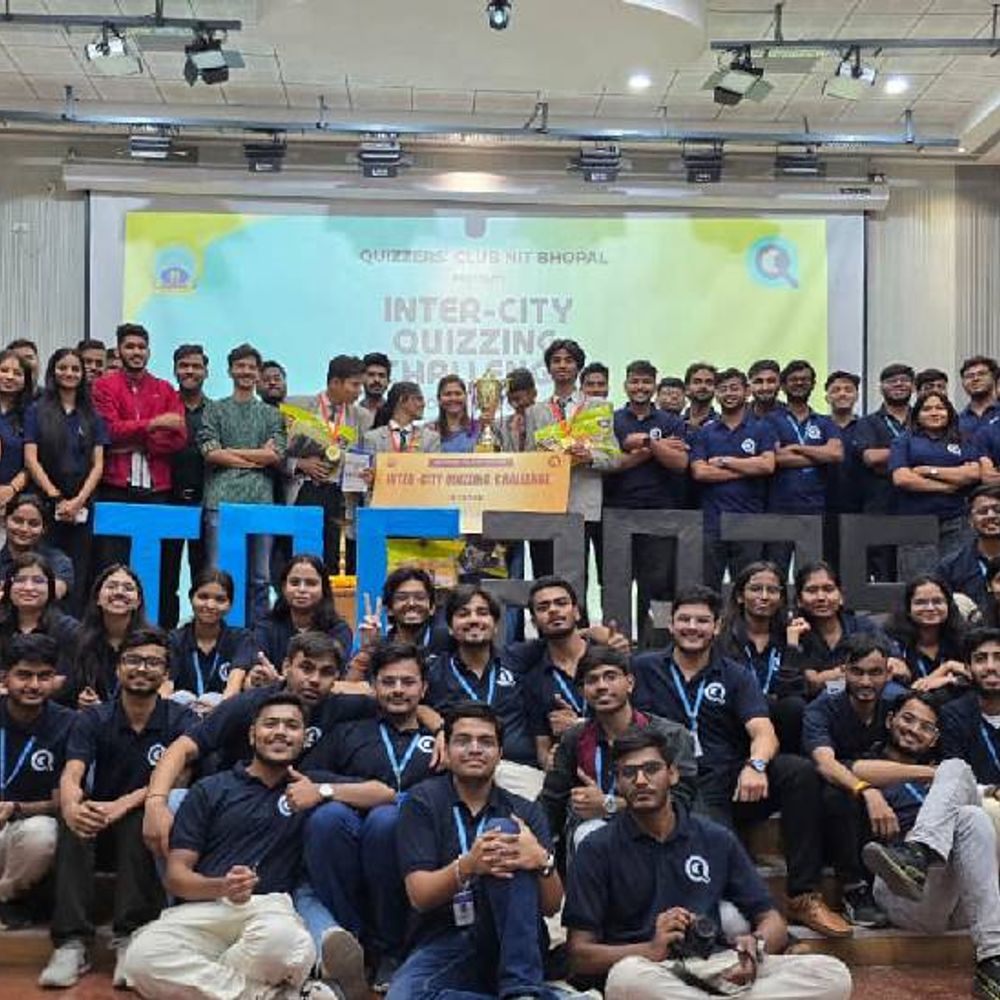 एनआईटी भोपाल में इंटरसिटी क्विज़िंग चैलेंज का ग्रैंड फिनाले:ग्वालियर की लिटिल एंजेल्स एलएएचएस टीम विजेता, संस्कार वैली स्कूल रनर-अप रहा