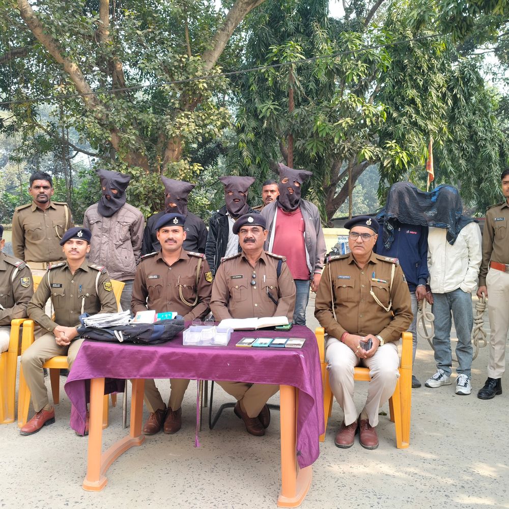 दरभंगा में CSP संचालक से 3.50 लाख की लूट:दूसरा CSP संचालक मास्टरमाइंड, 6 गिरफ्तार, लूटी की राशि व बाइक बरामद