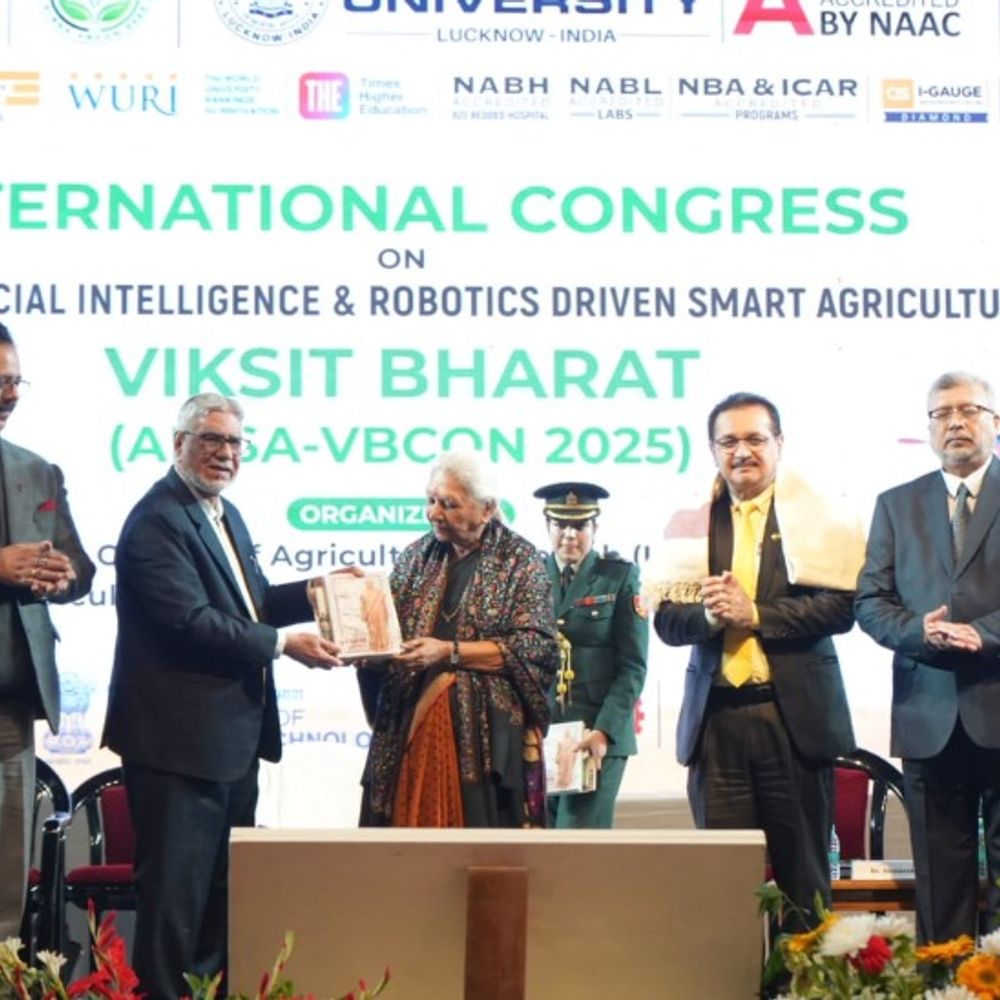 इंटीग्रल यूनिवर्सिटी पहुंची राज्यपाल आनंदी बेन पटेल:प्रगतिशील किसानों को किया सम्मानित, खेती में इनोवेशन पर दिया जोर