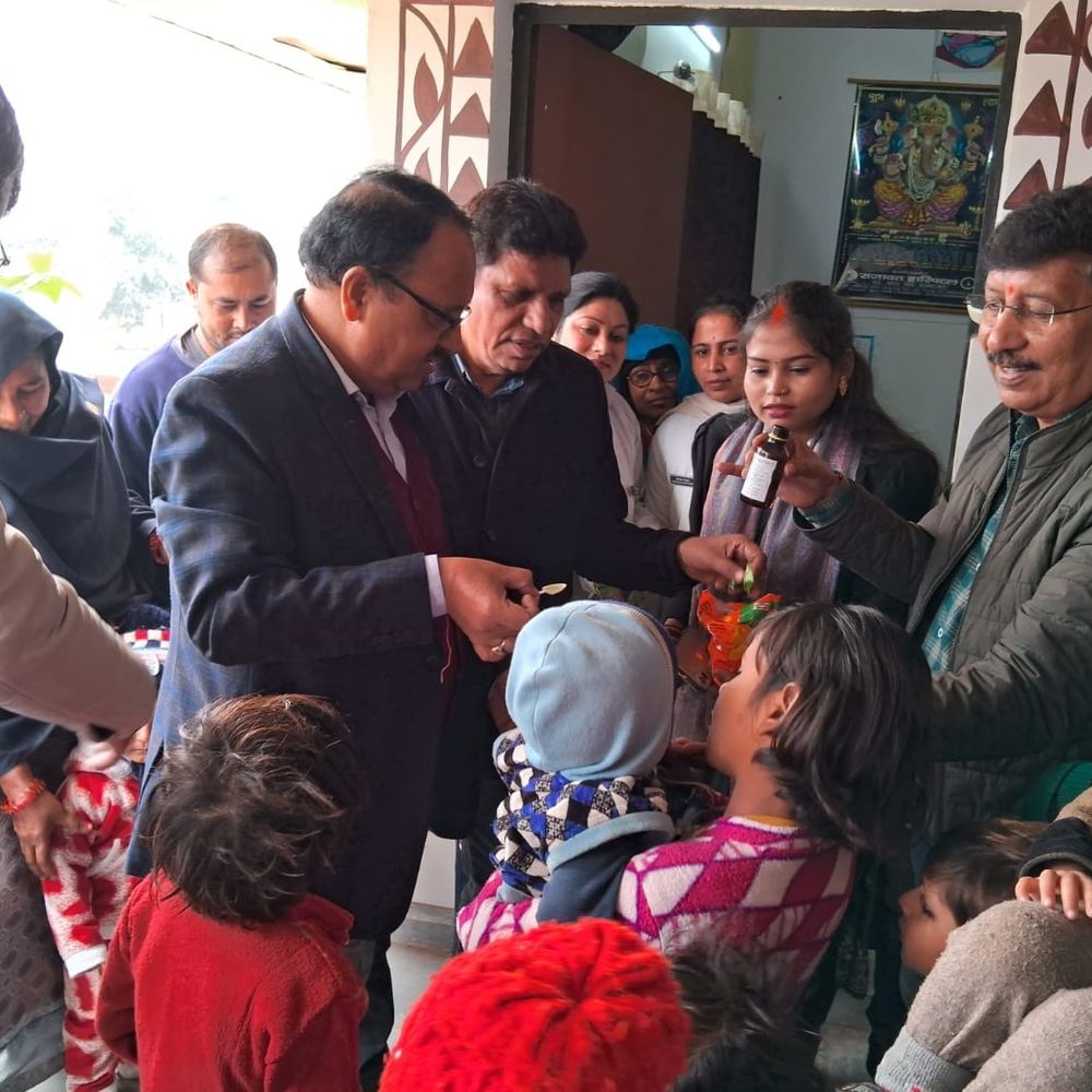 कानपुर देहात में विटामिन-ए सम्पूरण कार्यक्रम का शुभारंभ:24 जनवरी तक चलेगा अभियान, 1.8 लाख बच्चों को मिलेगी खुराक