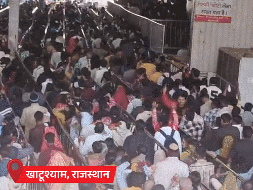 नया साल, काशी-वृंदावन में 5 लाख श्रद्धालु:अयोध्या में 2km लंबी लाइन, खाटूश्याम में डेढ़ घंटे में दर्शन हो रहे; उज्जैन महाकाल में 12 लाख भक्त