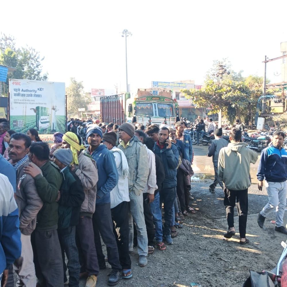 दलोट में यूरिया के लिए सुबह 5 बजे से लाइन:खाद की किल्लत के चलते करीब 6 घंटे लाइन में लगे किसान, सहकारी समिति पर मिलीभगत का आरोप