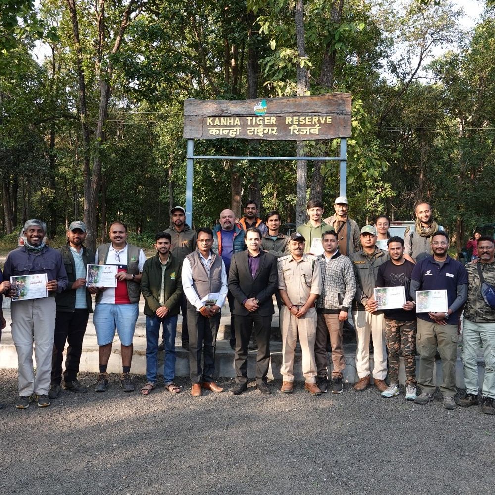 कान्हा टाइगर रिजर्व में तीन दिवसीय साइन सर्वे पूरा:15 राज्यों से 44 स्वयंसेवकों ने लिया हिस्सा, अलग-अलग वनमंडलों में होगा ट्रांजिट लाइन सर्वे