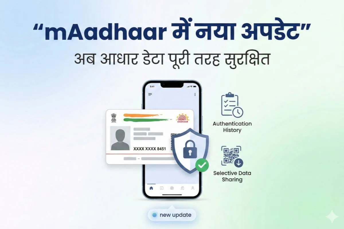 mAadhaar Update: अब आपके आधार का डेटा रहेगा और ज्यादा सुरक्षित, एम-आधार ऐप में आए ये नए फीचर्स