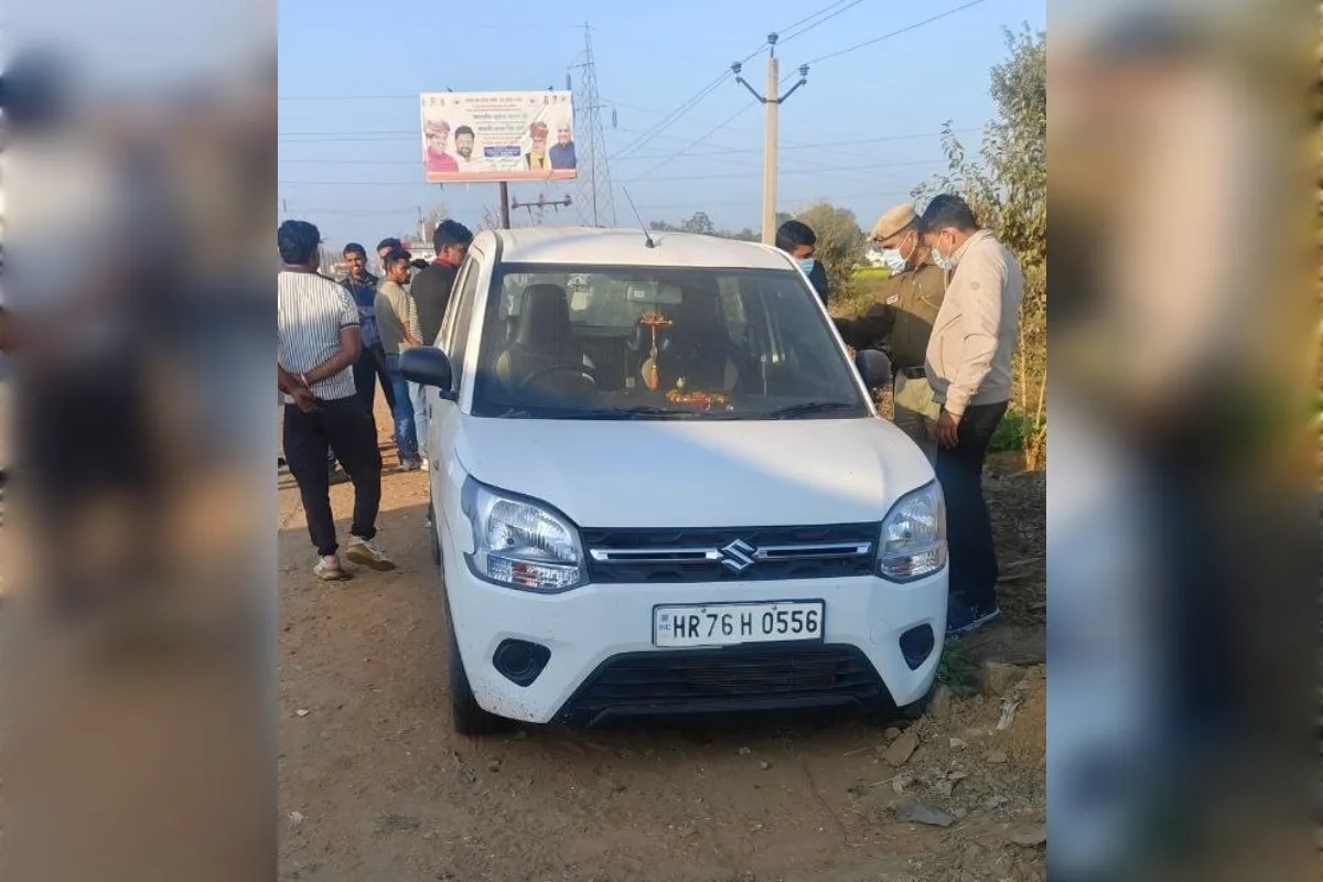 किशनगढ़ बास–तिजारा हाईवे पर कार में मिली अज्ञात लाश, क्षेत्र में फैली सनसनी