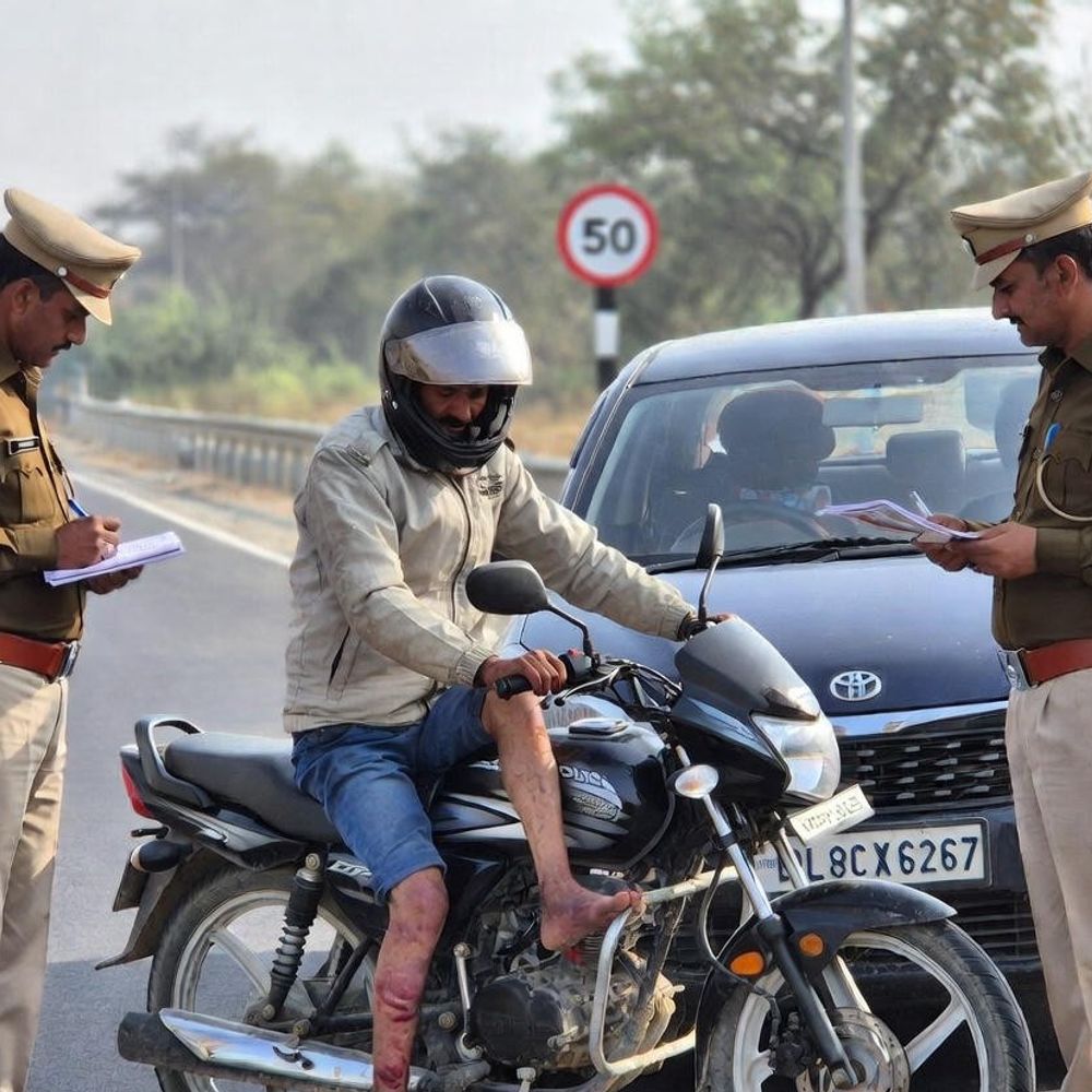 सोनीपत में बाइक सवार युवक को कार ने मारी टक्कर:इंटरव्यू के लिए जा रहा था; ड्राइवर फरार, गंभीर हालात में रेफर