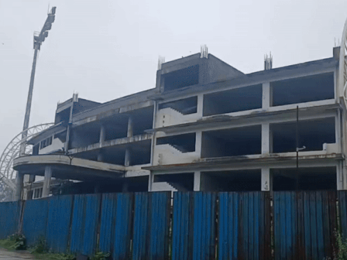 फरीदाबाद में 7 साल से अधूरा पड़ा अंतरराष्ट्रीय खेल स्टेडियम:निगम ने फिर से भेजा 90 करोड़ का इस्टीमेट, 5 साल से काम बंद पड़ा