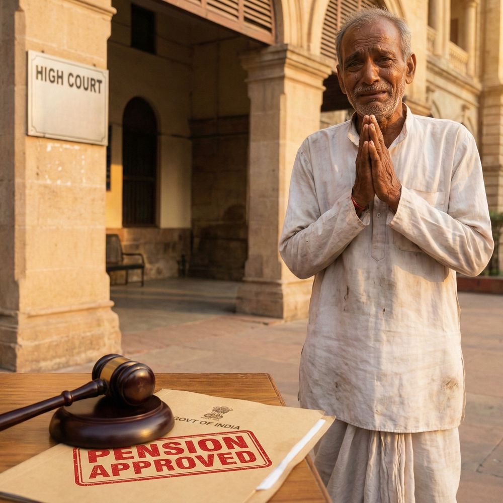 40साल सेवा बाद मिला न्याय, मिलेगा पूरा पेंशन लाभ:हाईकोर्ट- “40 साल काम लेने के बाद ‘अस्थायी’ बताकर सरकार नहीं रोक सकती हक”