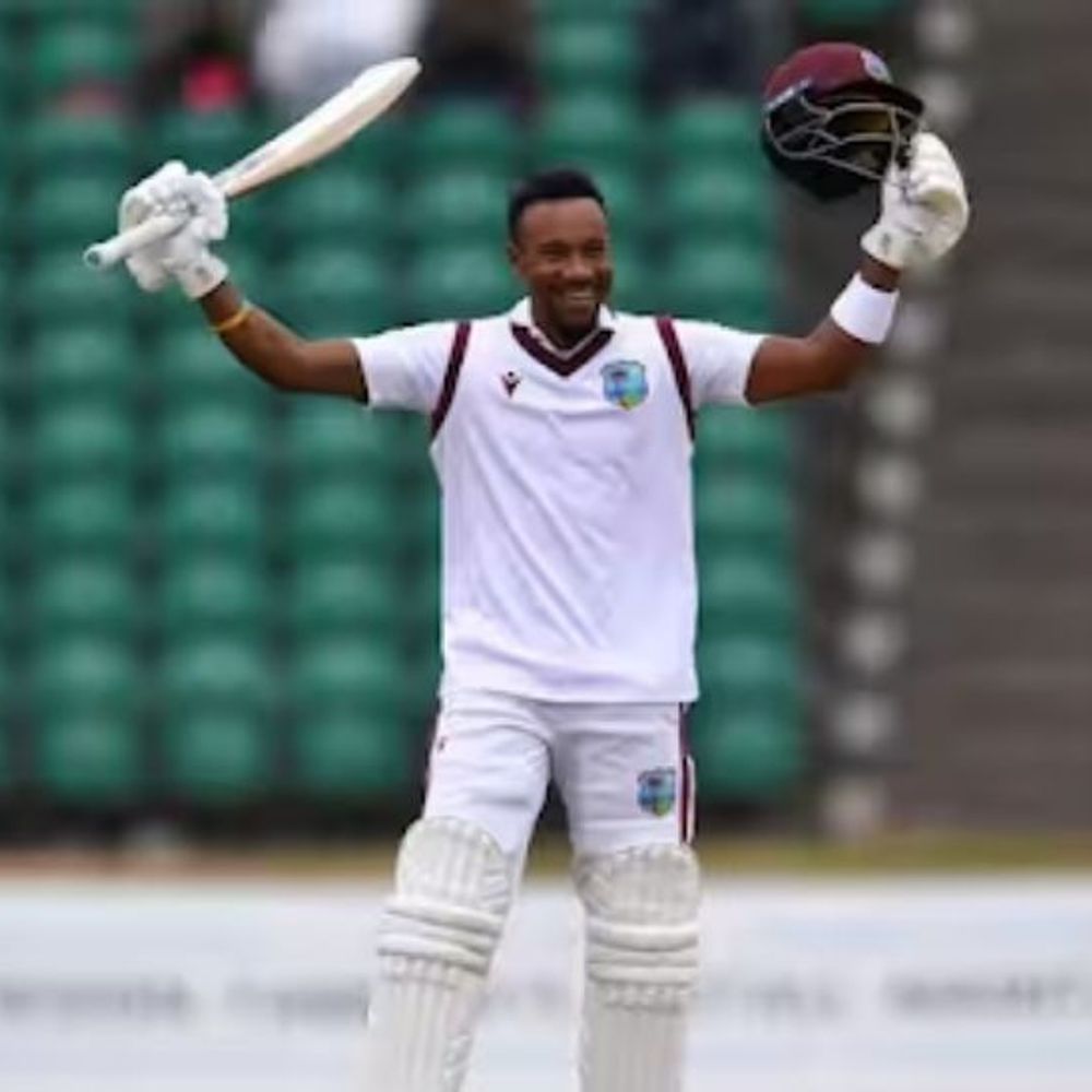 WI Vs NZ तीसरा टेस्ट, वेस्टइंडीज का स्कोर 381/6:न्यूजीलैंड से अब भी 194 रन पीछे; कावेम हॉज ने टेस्ट का दूसरा शतक लगाया