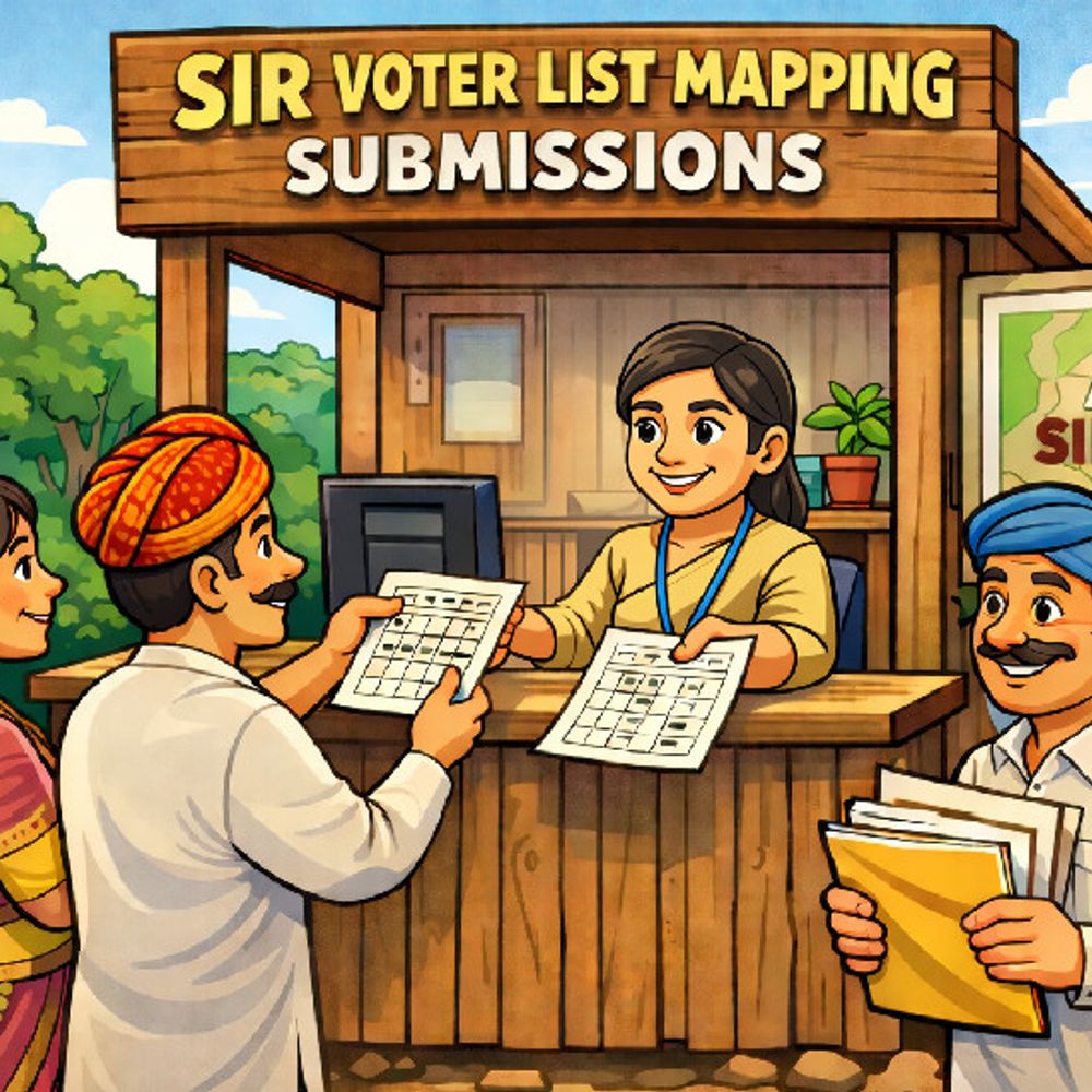 राजस्थान में SIR- 8.28 लाख लोग कागज नहीं दिखा पाए:अपनी और माता-पिता की मैपिंग नहीं करा सके, जयपुर के बगरू में संख्या सबसे ज्यादा