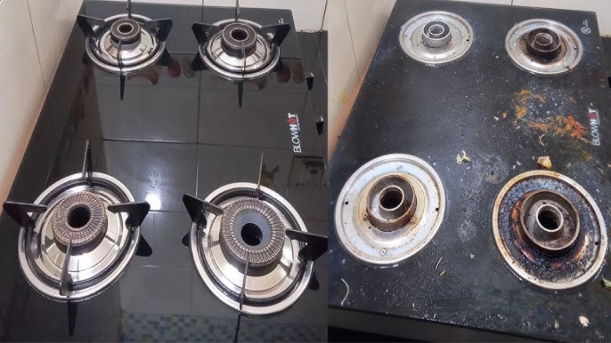 गैस चूल्हे से चिकनाई और चिपचिपाहट कैसे हटाएं, ये घरेलू नुस्खे आएंगे काम