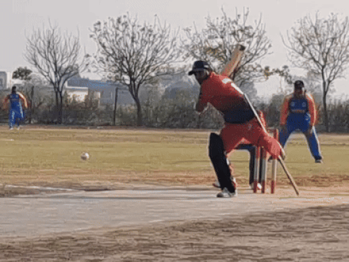 भिवानी में इंडिया-नेपाल दिव्यांग क्रिकेट प्रतियोगिता:भारत 95 रनों से जीता T-20 मैच, कप्तान तुषार पॉल 66 रन बनाकर बने मैन ऑफ द मैच