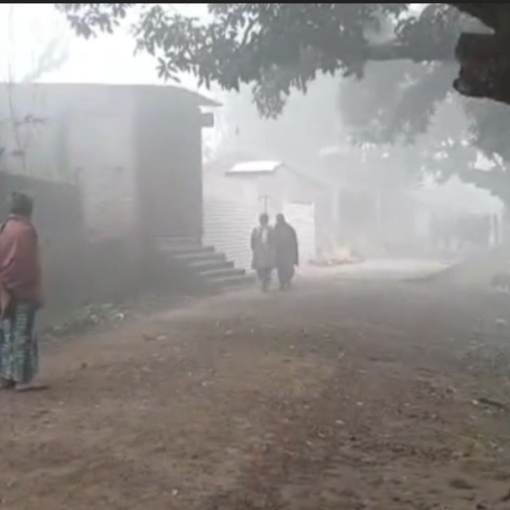 गोगरी में कड़ाके की ठंड:घना कोहरा छाया, जनजीवन प्रभावित; प्रशासन से अलाव कि व्यवस्था करने की मांग