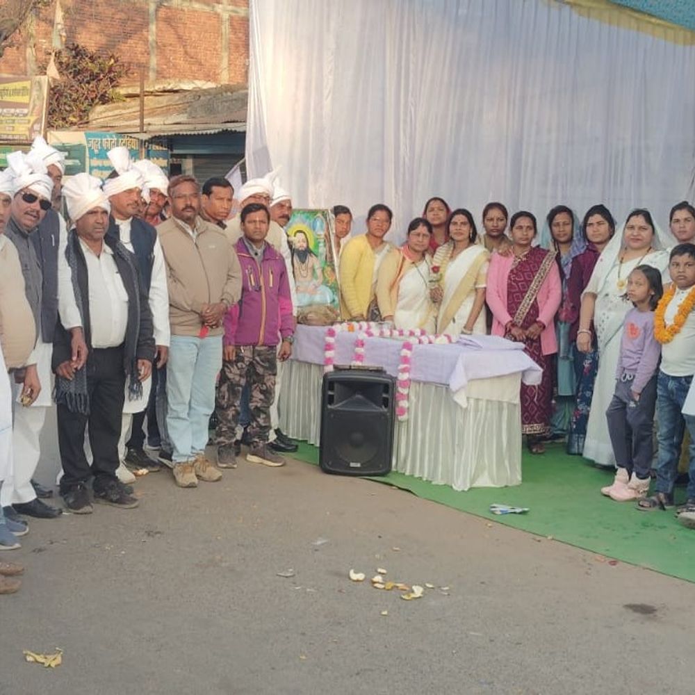 मंत्री बनने के बाद गौरेला पहुंचे खुशवंत साहेब:सतनामी समाज ने पारंपरिक मांदर की धुन पर किया स्वागत