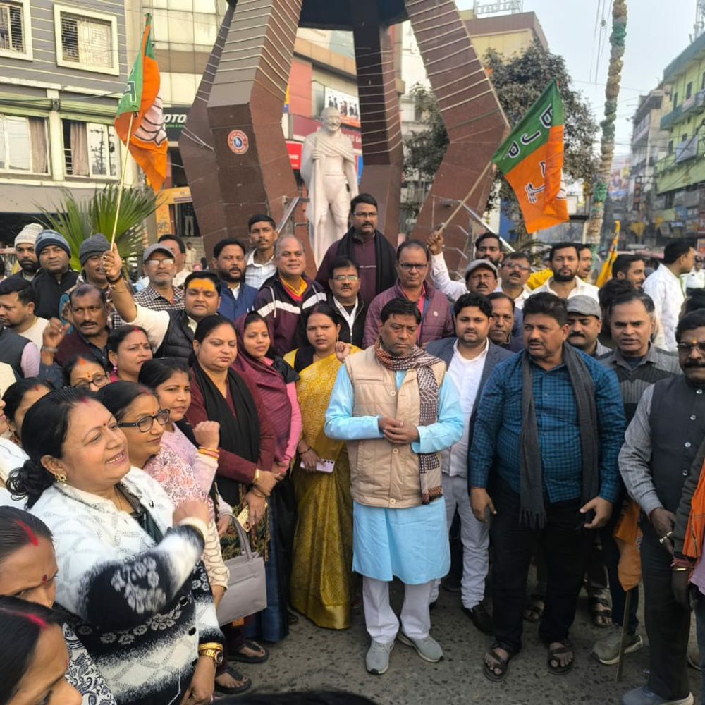 नितिन नबीन भाजपा के 12वें राष्ट्रीय अध्यक्ष बने:कटिहार में कार्यकर्ताओं ने मनाया जश्न, एक दूसरे को खिलाई मिठाई