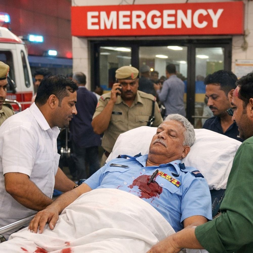 लखनऊ में रिटायर्ड एयरफोर्स अधिकारी को मारी गोली:60 वर्षीय व्यक्ति को लगी गोली; अस्पताल में कराया गया भर्ती