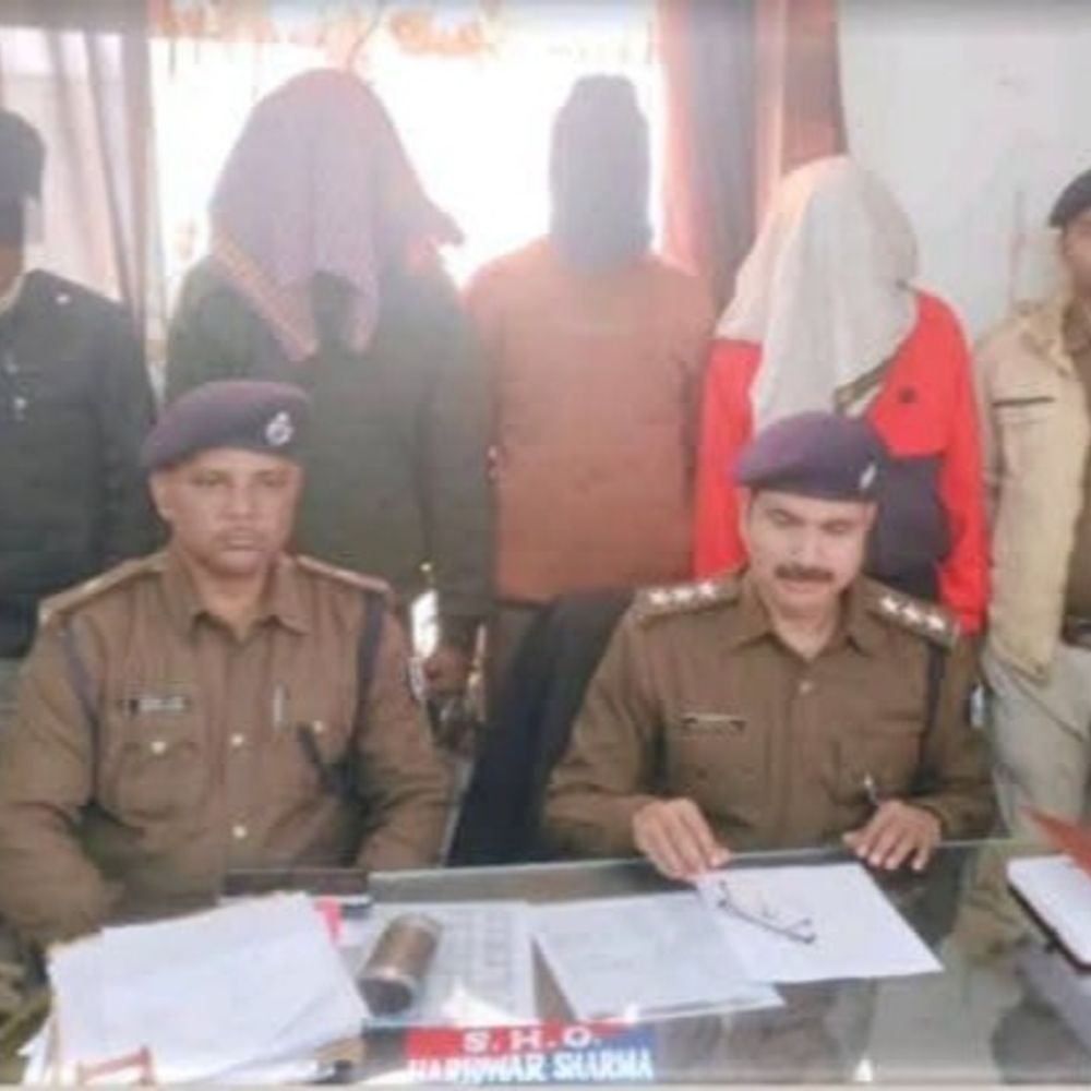 दरभंगा में होटल से चार अपराधी गिरफ्तार:बड़ी वारदात को अंजाम देने की फिराक में थे; देसी कट्टा, जिंदा कारतूस, चाकू और बाइक बरामद