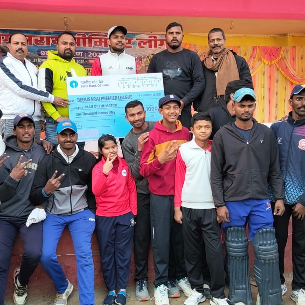 बेगूसराय प्रीमियर लीग के फाइनल में पहुंची मटिहानी वॉरियर्स:आशुतोष बनें मैन ऑफ द मैच; बरौनी सुपरकिंग्स-बलिया ब्लास्टर्स के बीच दूसरा क्वालीफायर