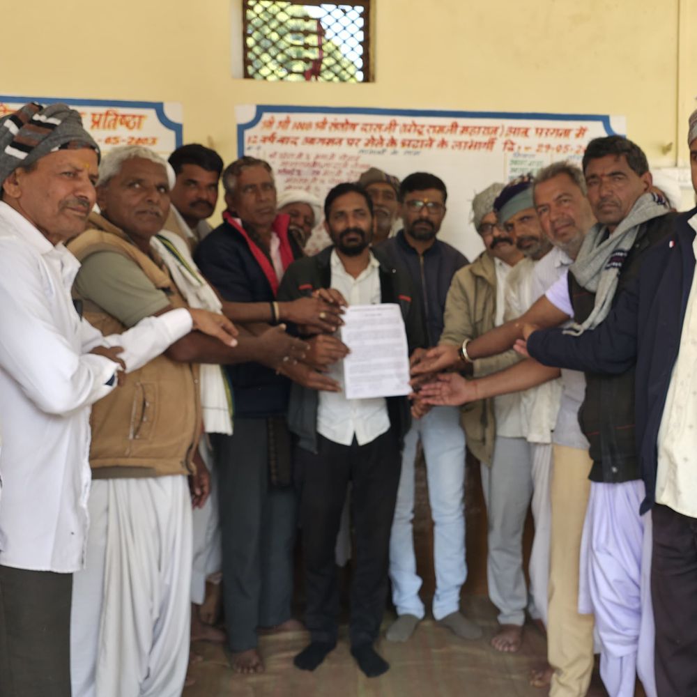 जणवा चौधरी समाज ने खनन विरोध को दिया समर्थन:सिरोही में 28 जनवरी के महाआंदोलन में एकजुटता