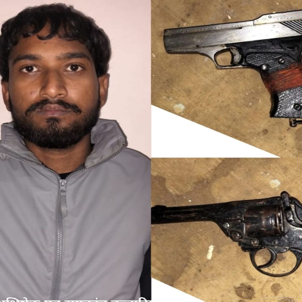 ग्वालियर में पुलिस के हाथ लगा हथियार तस्कर:नाबालिग को 12 हजार रुपए में बेची थी रिवॉल्वर; खरीदार भी पकड़ाया