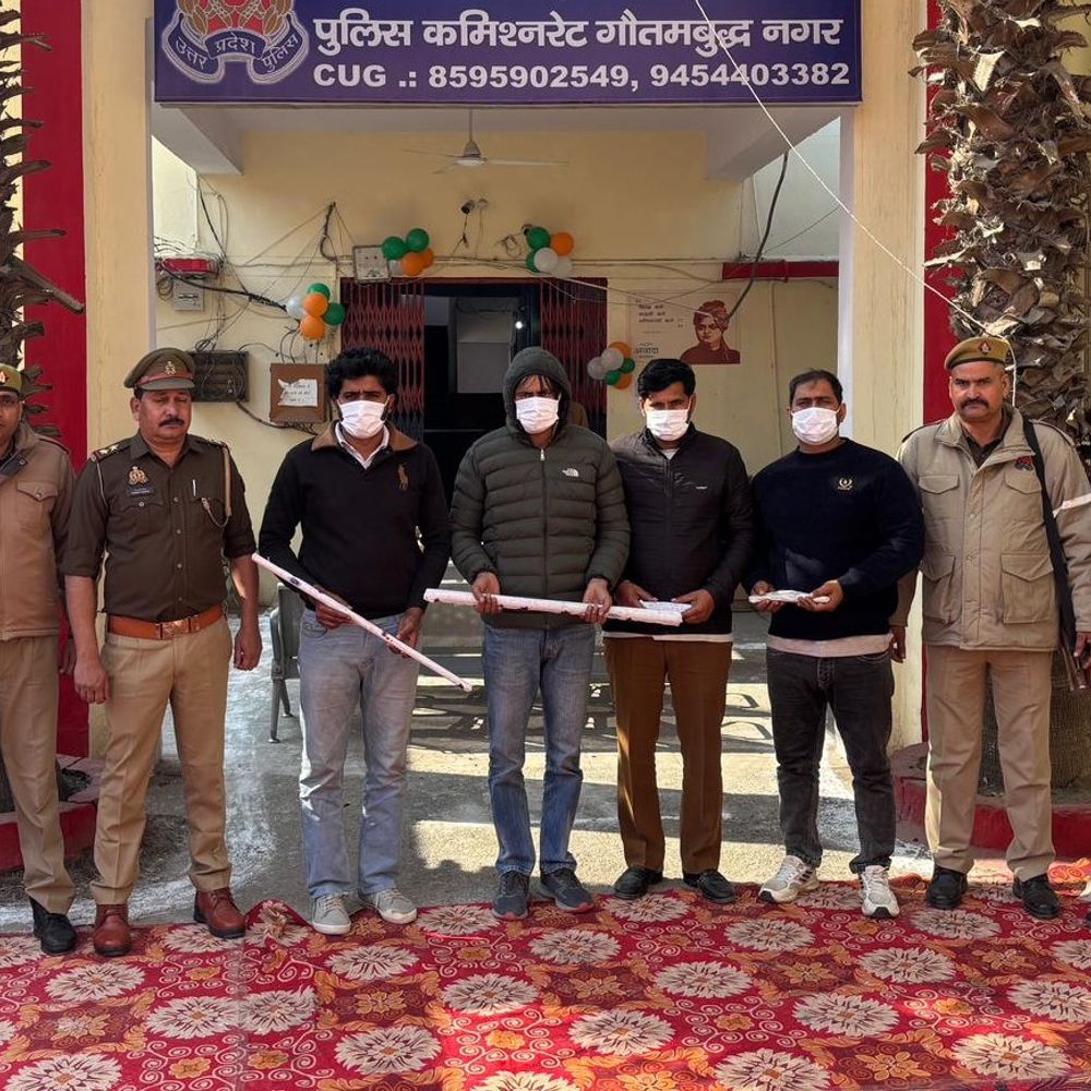 नोएडा में बारात में मारपीट के चार आरोपी गिरफ्तार:पुरानी रंजिश में 8 लोग घायल हुए थे, 3 आरोपी पहले जा चुके जेल