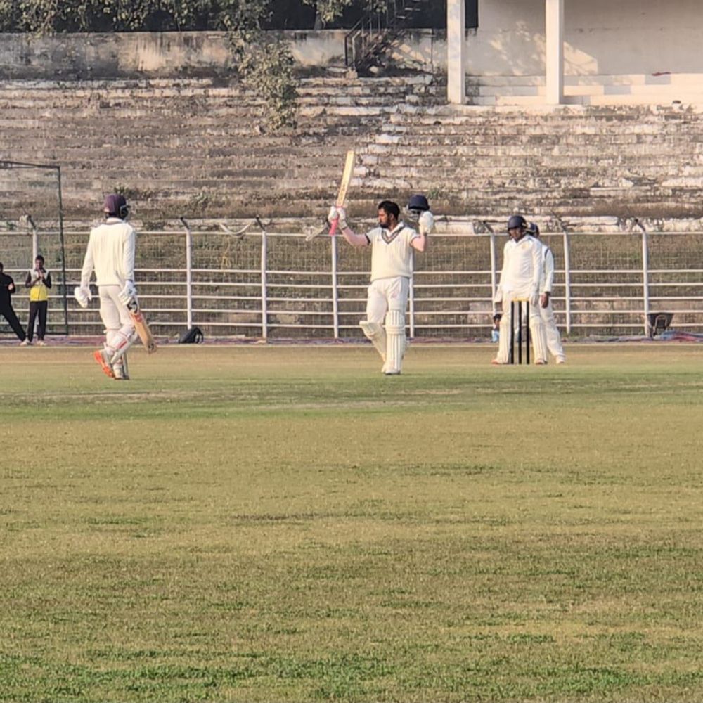 रणजी ट्रॉफी प्लेट ग्रुप फाइनल मुकाबले का दूसरा दिन:बिहार ने बनाए 328 रन, कप्तान साकिबुल गनी का शतक; मणिपुर आज करेगी बल्लेबाजी