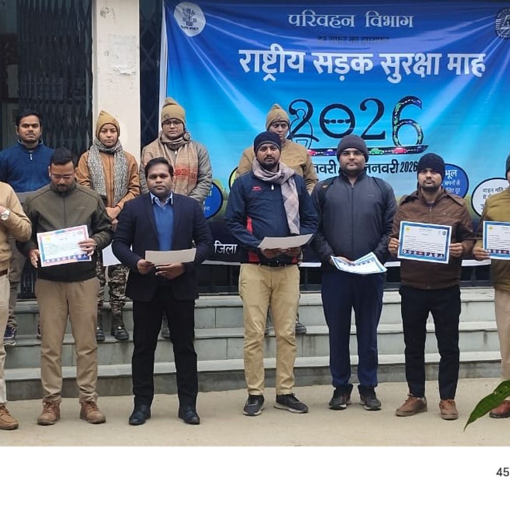 कैमूर में प्रदूषण-फिटनेस कैंप आयोजित:सड़क सुरक्षा माह के तहत परिवहन विभाग और यातायात पुलिस का अभियान