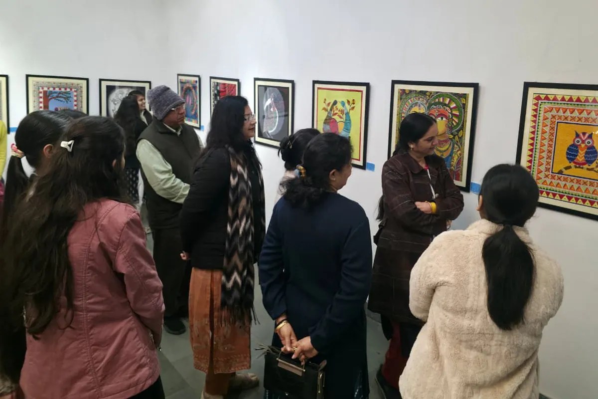 राजकीय कला कन्या महाविद्यालय की वार्षिक चित्र प्रदर्शनी “सृजन-4” का आयोजन