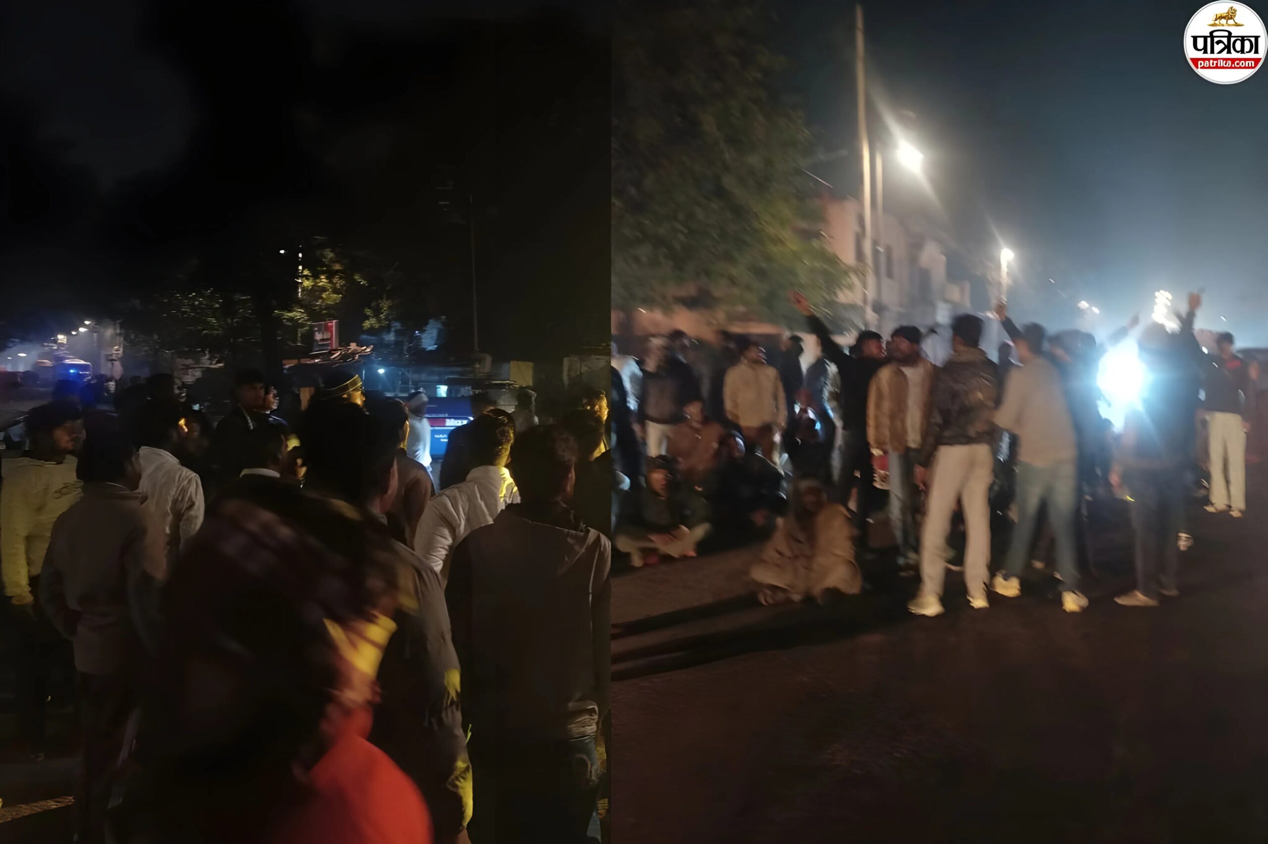 कोटा के नयापुरा में गाय के बछड़े का कटा सिर मिलने से हड़कंप, बजरंग दल का उग्र प्रदर्शन, सड़क जाम कर किया प्रदर्शन