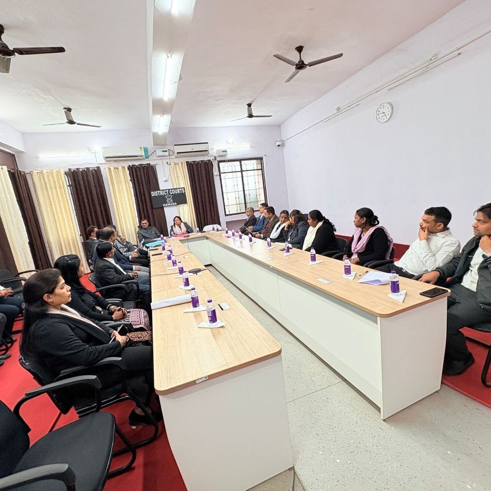 नवादा में मध्यस्थता के प्रचार-प्रसार पर बैठक:प्रधान जिला न्यायाधीश ने योजना के बारे में बताया, कहा- लोगों को त्वरित न्याय मिलेगा