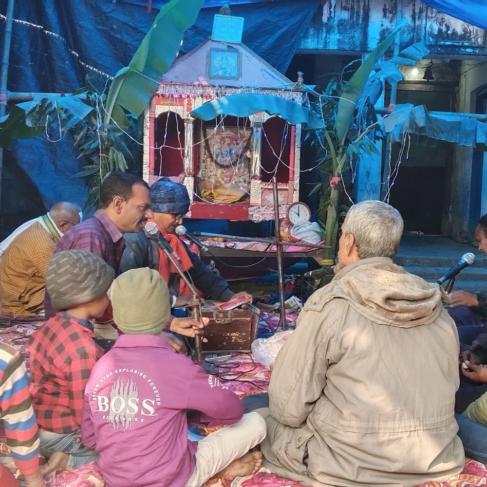 कटिया गांव में सीताराम संकीर्तन शुरू:अयोध्या राम जन्मभूमि वर्षगांठ के उपलक्ष्य में आयोजन, 10 दिन तक चलेगा