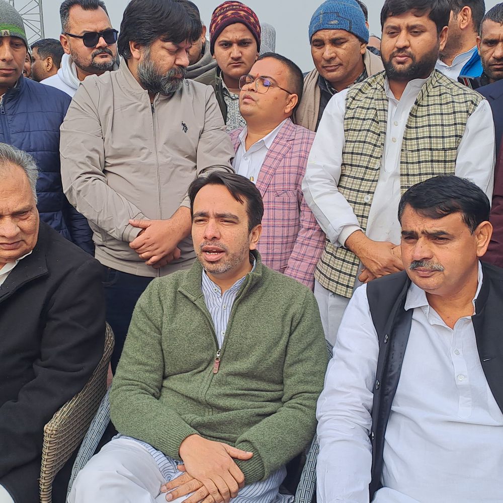 जयंत चौधरी बोले- मनरेगा में किसानों को सीधा फायदा:समालखा में ग्रामीणों ने यूपी-हरियाणा बस सेवा और कॉलेज खोलने की मांग की