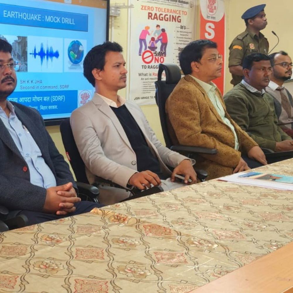 होर्डिंग्स-फ्लैक्स और सोशल मीडिया से करेंगे प्रचार:पंडौल इंजीनियरिंग कॉलेज में भूकंप मॉक ड्रिल, सुरक्षा पखवाड़े में सिखाए बचाव के तरीके