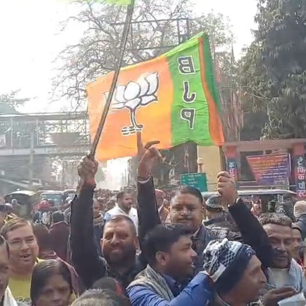 जमुई में नितिन नबीन के अध्यक्ष बनने पर जश्न:अंबेडकर प्रतिमा स्थल पर कार्यक्रम, जिला पदाधिकारी बोले- उनके नेतृत्व में पार्टी और मजबूत होगी