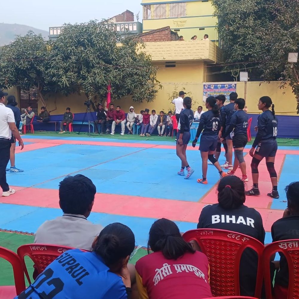 51वीं राज्यस्तरीय महिला कबड्डी चैंपियनशिप शुरू, 8 टीमें शामिल:शेखपुरा में रंगारंग शुभारंभ, पहले दिन पटना ने जीते दो मैच