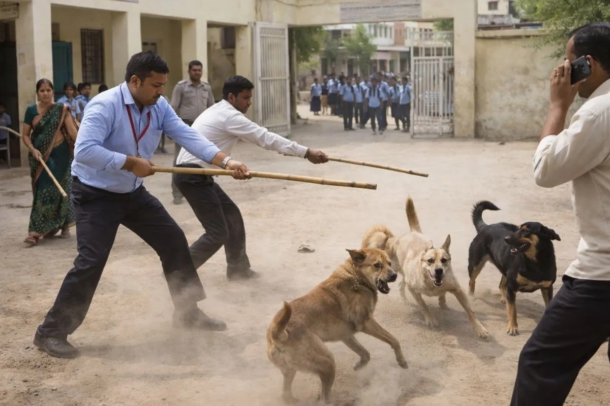राजस्थान में शिक्षा विभाग ने जारी किए सख्त निर्देश, अब स्कूल परिसरों से आवारा कुत्ते भगाएंगे शिक्षक