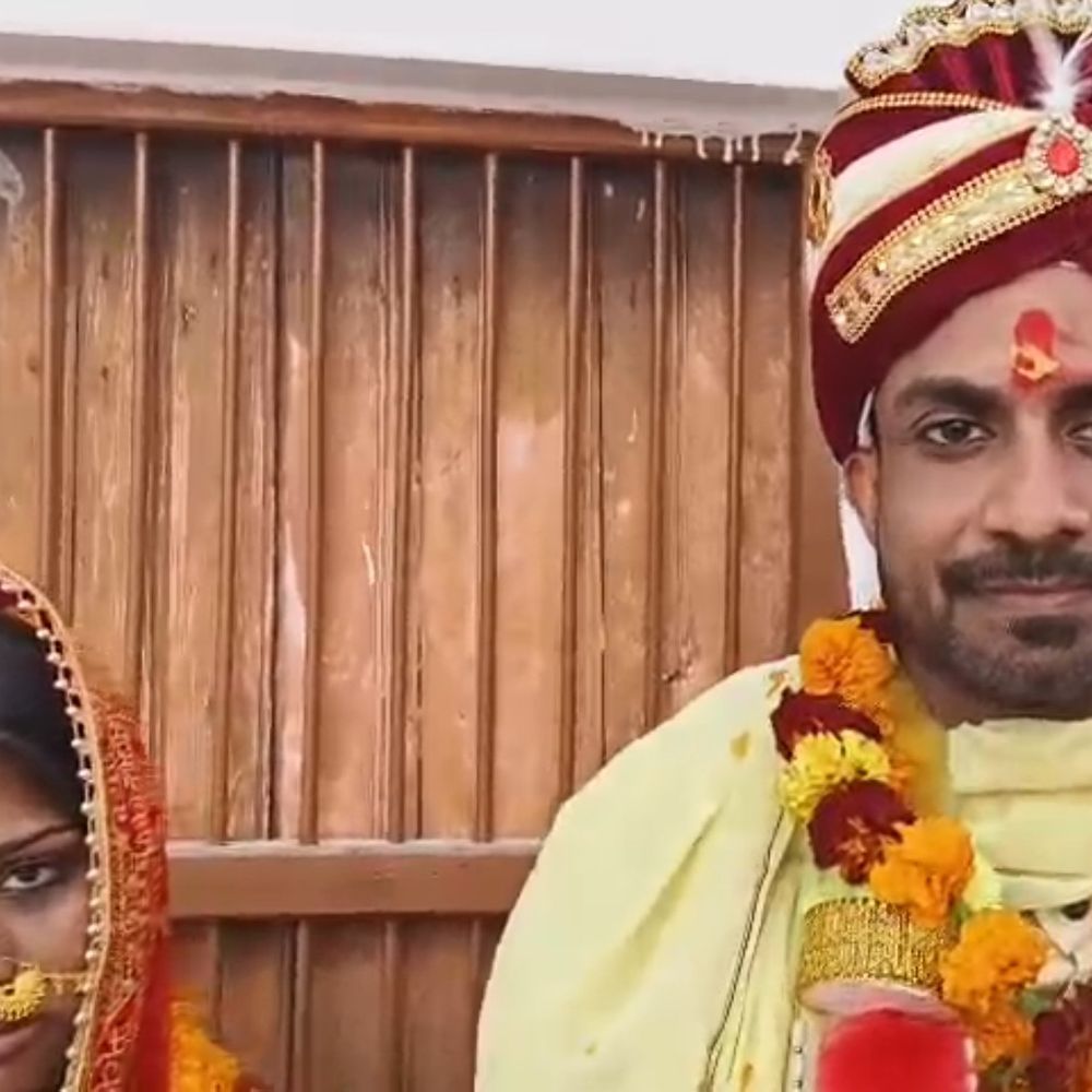 हरियाणा के युवक ने बिहारी लड़की से की शादी:मधुबनी में कल्याणेश्वर महादेव मंदिर में हुआ विवाह, लड़कियों की कमी बनी वजह
