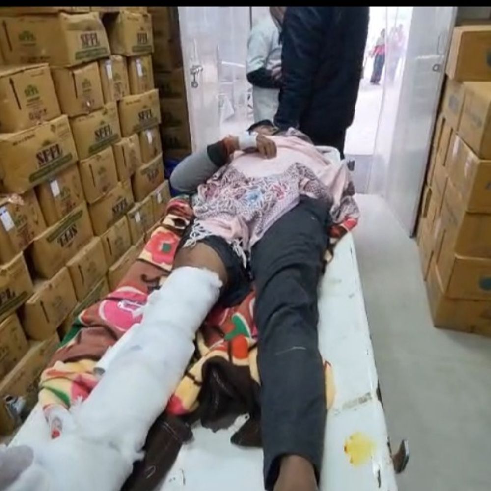 जहानाबाद में पिकअप ने बाइक सवार को मारी टक्कर:एक व्यक्ति गंभीर घायल, सदर अस्पताल में भर्ती